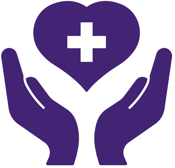 Icon mit zwei Händen und einem Herz