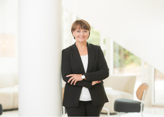 Herta Stockbauer, Vorstandsvorsitzende der BKS Bank, strebt für die BKS Bank Klimaneutralität an (Foto: Arnold Pöschl)