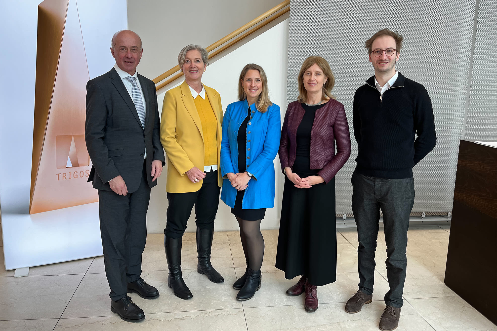 Fünf Vertreter vom TRIGOS beim Info-Frühstück 2026 Fünf Vertreter vom TRIGOS beim Info-Frühstück 2026